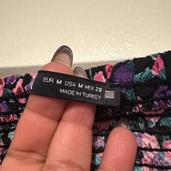 Zara Floral Puff Sleeve Blouse - Picture 9 of 9